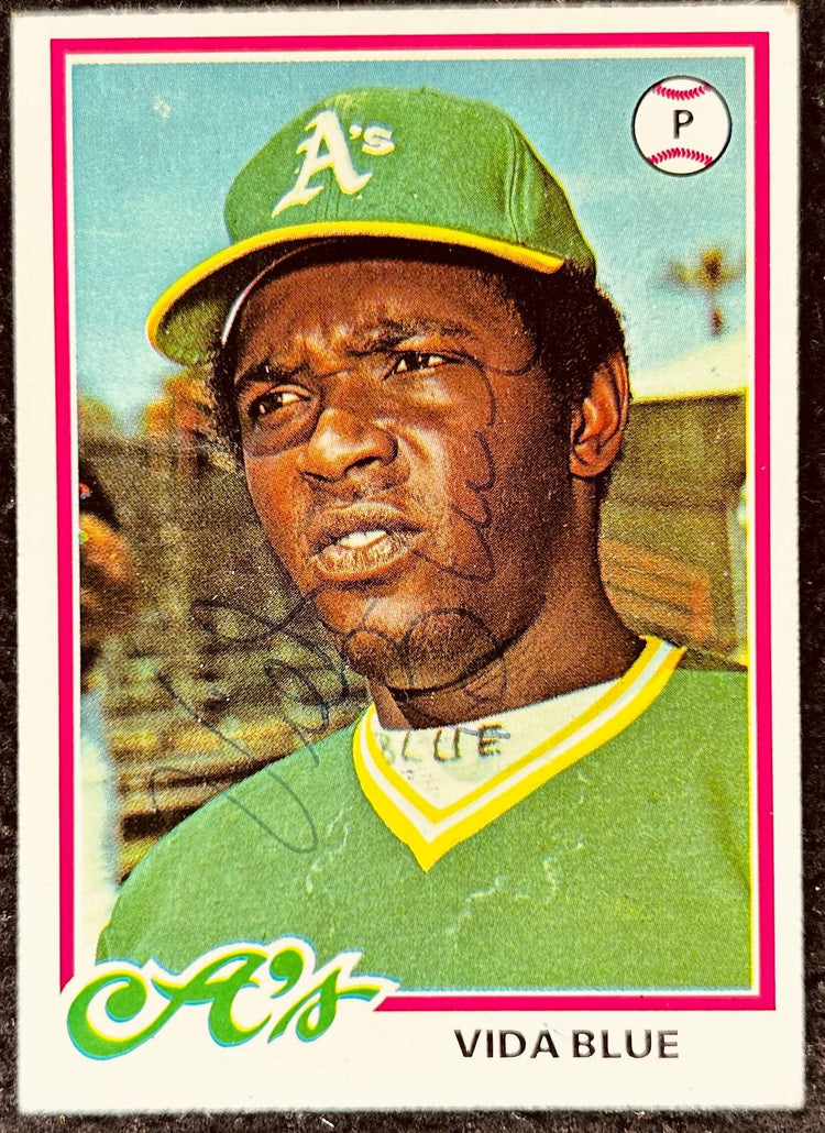 Vida Blue autographed Oakland A’s 1978 Topps card - AutographsForSale.com