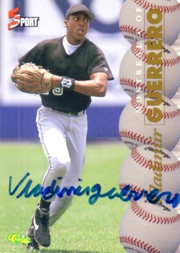 Vladimir Guerrero certified autograph 1995 Classic card (full name signature)