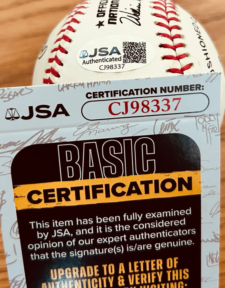 Will Clark signed Rawlings NL baseball JSA SF Giants - AutographsForSale.com