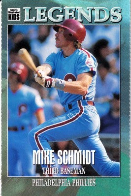 Mike Schmidt Philadelphia Phillies 1997 Sports Illustrated for Kids Legends card