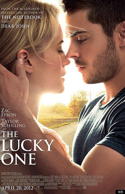 The Lucky One mini movie poster (Zac Efron Taylor Schilling)