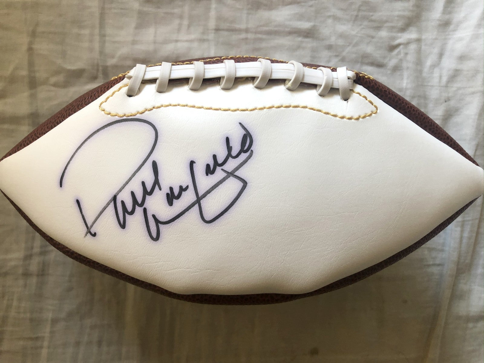 Paul Warfield autographed full size white panel football