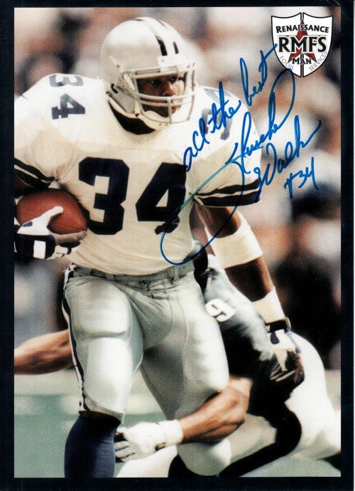 Herschel Walker autographed Dallas Cowboys 5x7 photo card inscribed All the Best