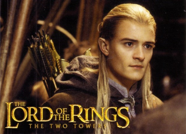 Lord of the Rings The Two Towers movie 2003 promo postcard (Legolas)
