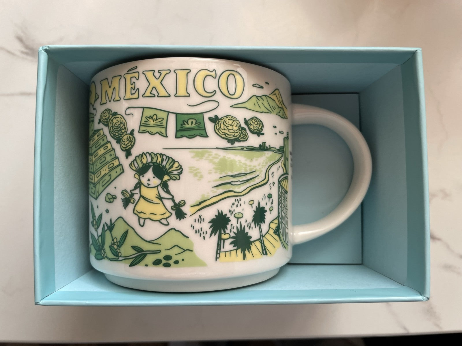 Starbucks 2018 Been There Series Mexico 14 ounce collector coffee mug NEW