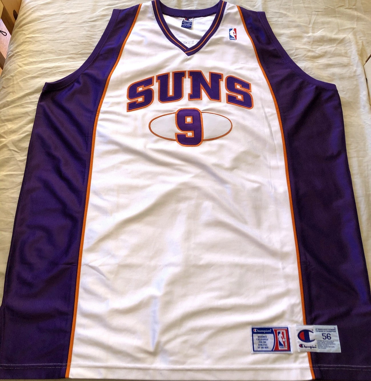 Dan Majerle Phoenix Suns 2001-02 LAST SEASON authentic Champion white game model stitched jersey