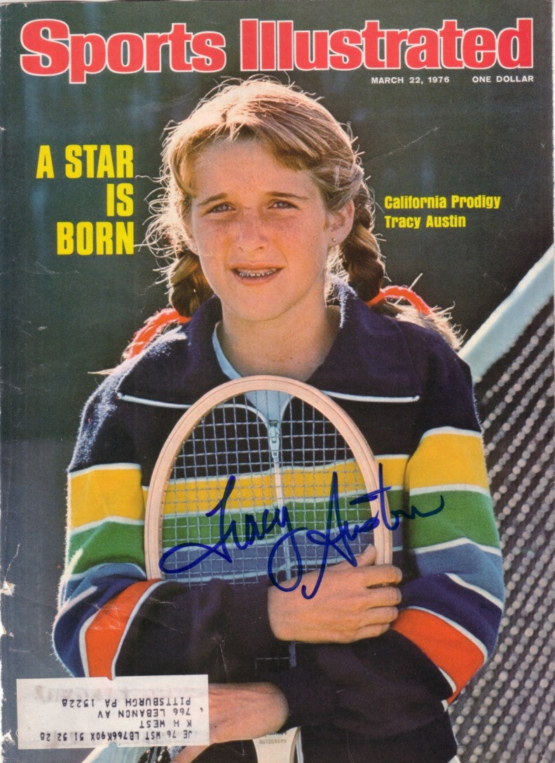 Tracy Austin autographed 1976 Sports Illustrated cover