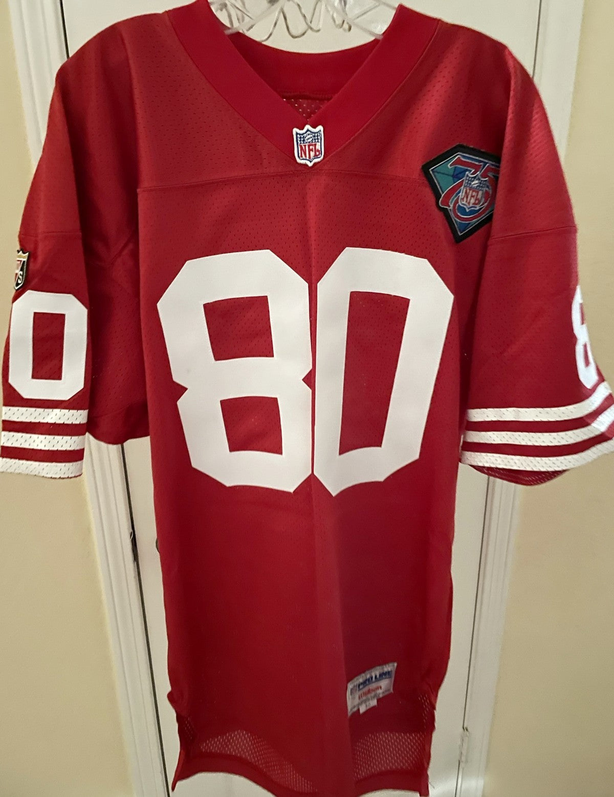 Jerry Rice autographed San Francisco 49ers 1994 authentic Wilson game model jersey JSA