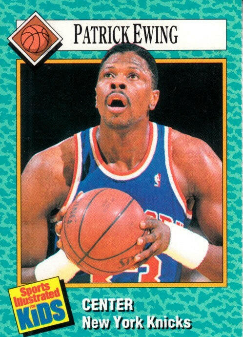 Patrick Ewing New York Knicks 1989 Sports Illustrated for Kids card