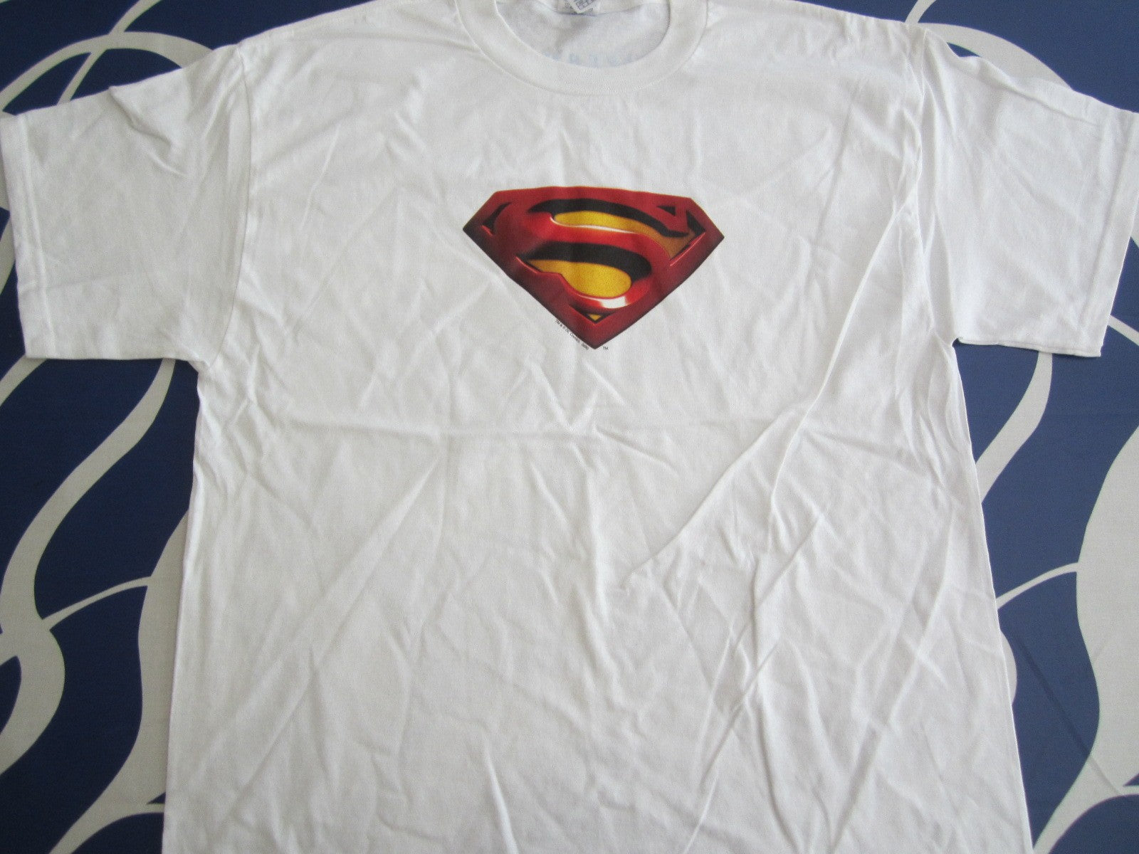 Superman Returns movie white promotional T-shirt NEW