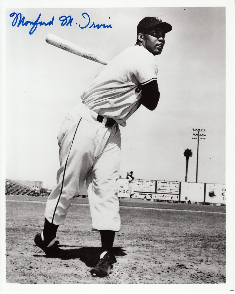 Monte Irvin autographed New York Giants 8x10 photo (full name)