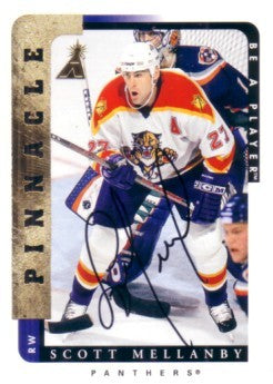 Scott Mellanby certified autograph Florida Panthers 1996-97 Be A Player card