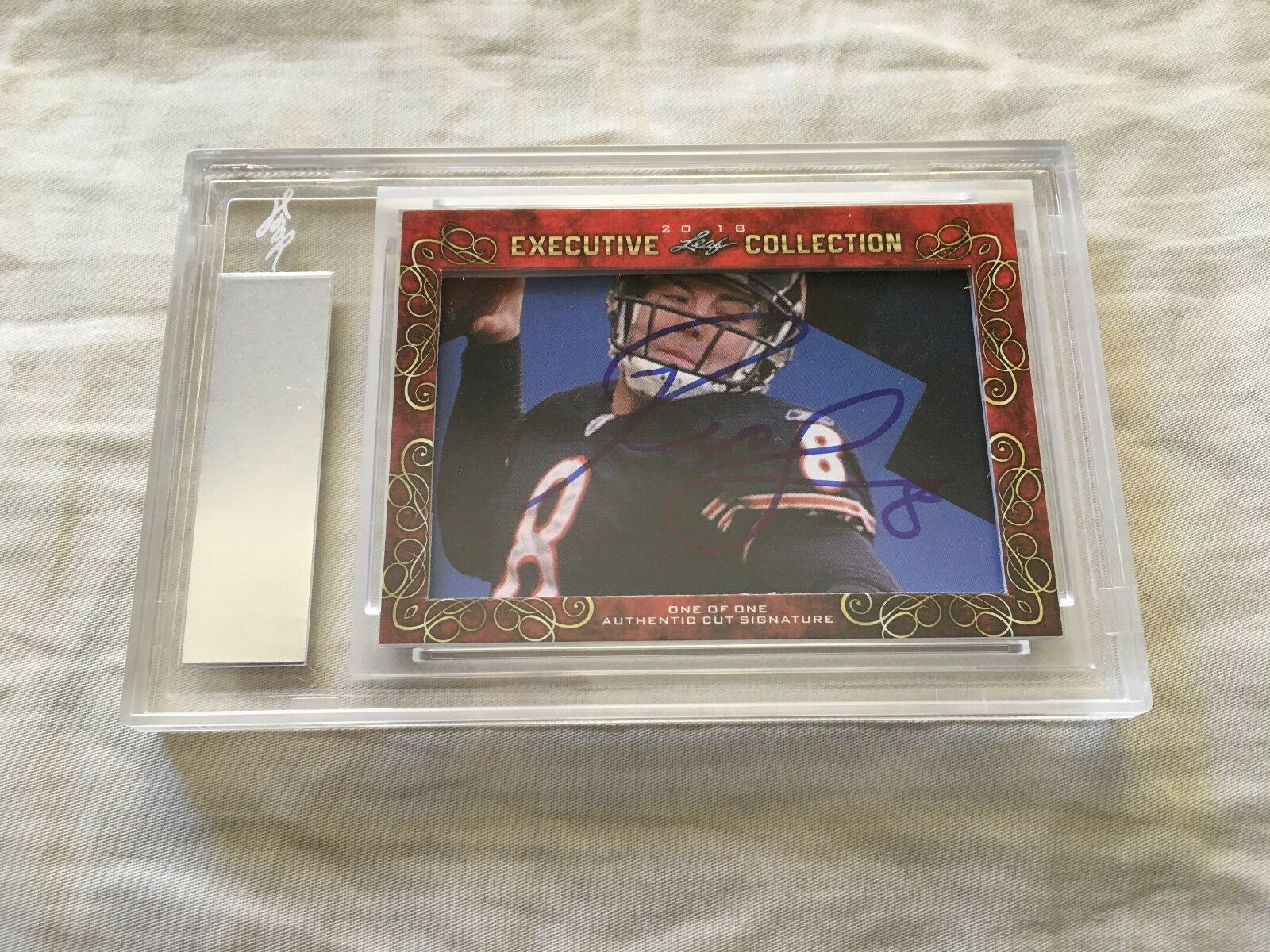 Tim Tebow and Rex Grossman 2018 Leaf Masterpiece Cut Signature ...