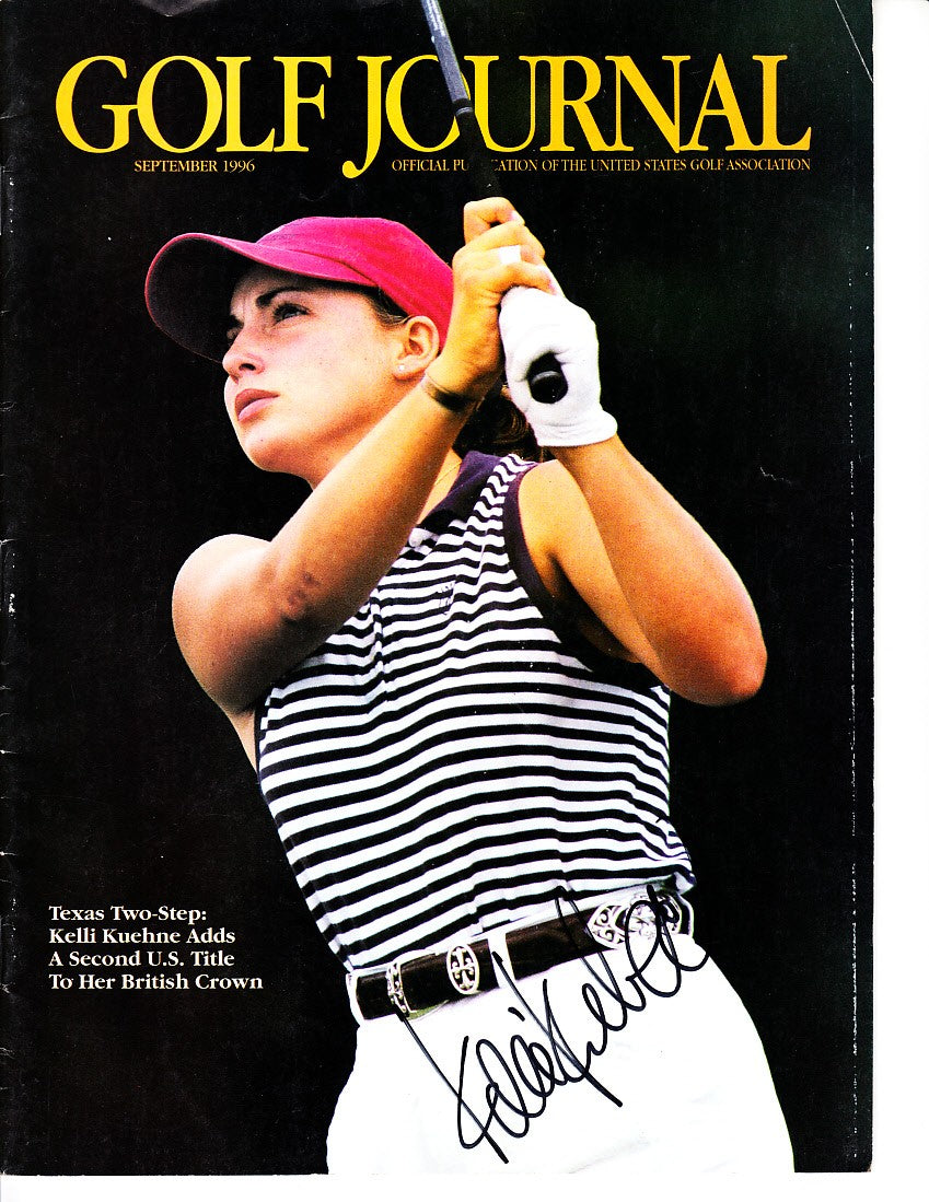 Kelli Kuehne autographed 1996 Golf Journal magazine