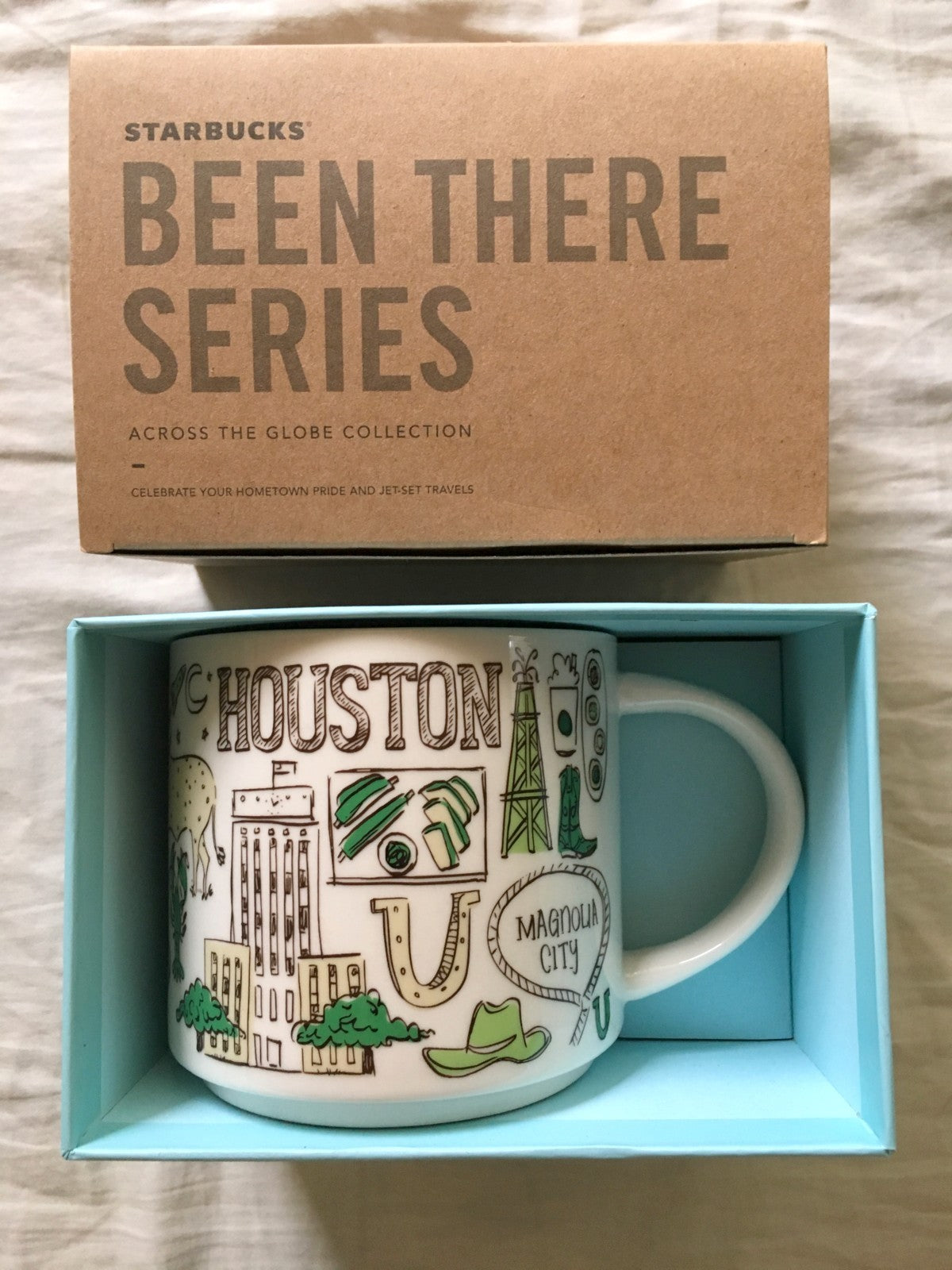 Starbucks 2018 Been There Series Houston 14 ounce collector coffee mug NEW