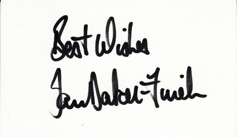 Ian Baker-Finch autographed index card inscribed Best Wishes