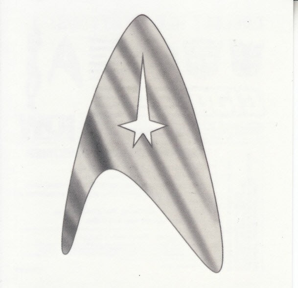 Star Trek emblem 2012 Comic-Con IDW 3x3 inch temporary tattoo