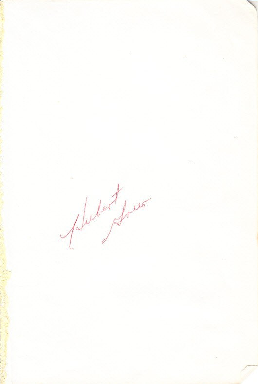 Hubert Green autographed 5x8 inch album page