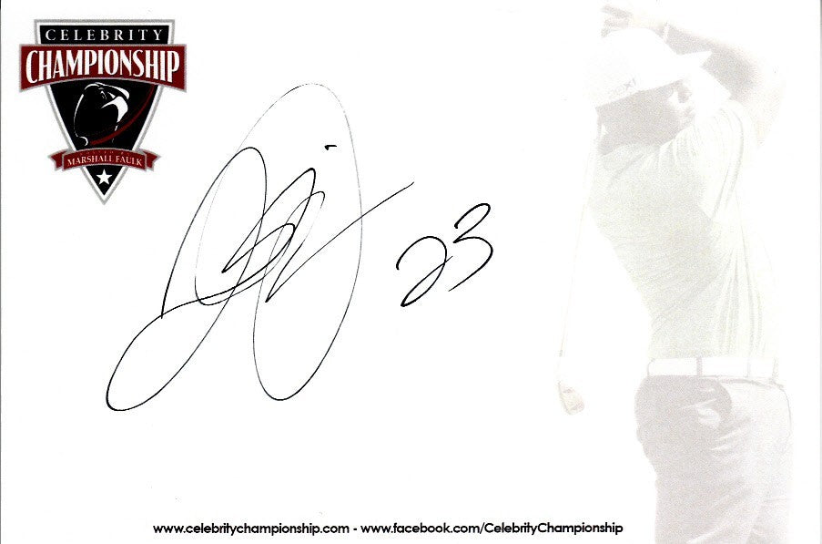 Quentin Jammer autographed 4x6 signature card