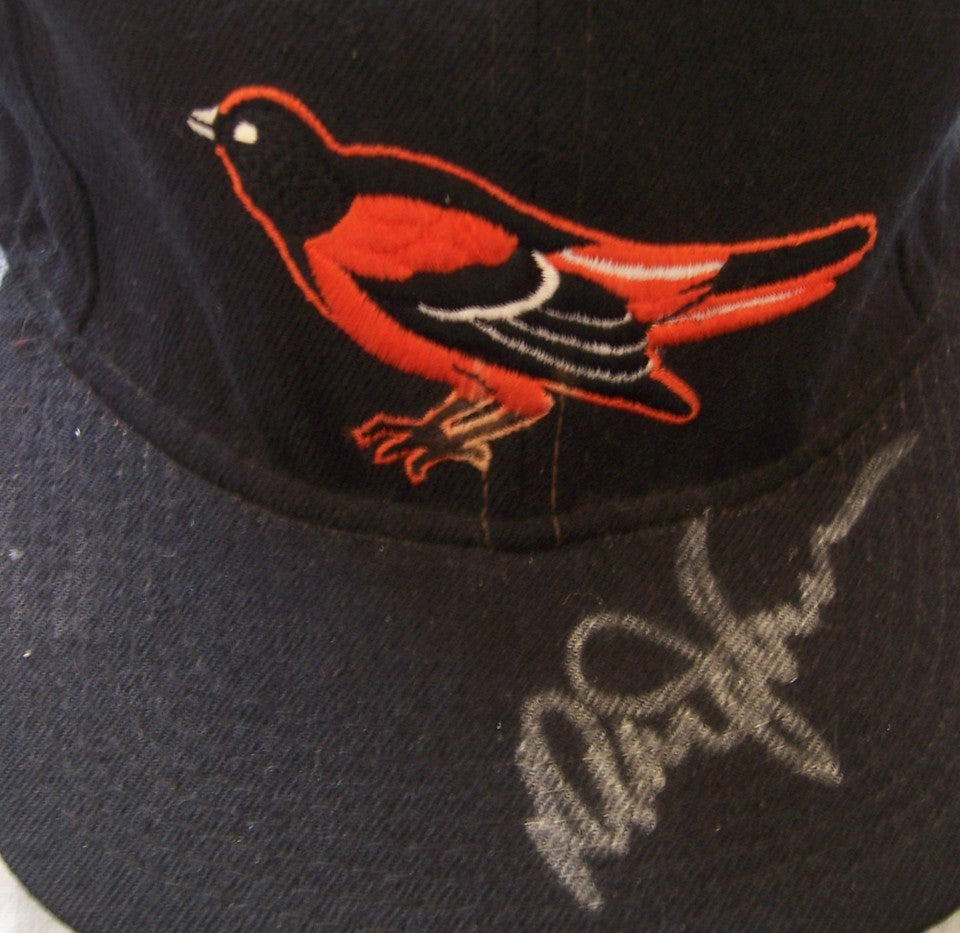 Davey Johnson autographed Baltimore Orioles game model cap or hat