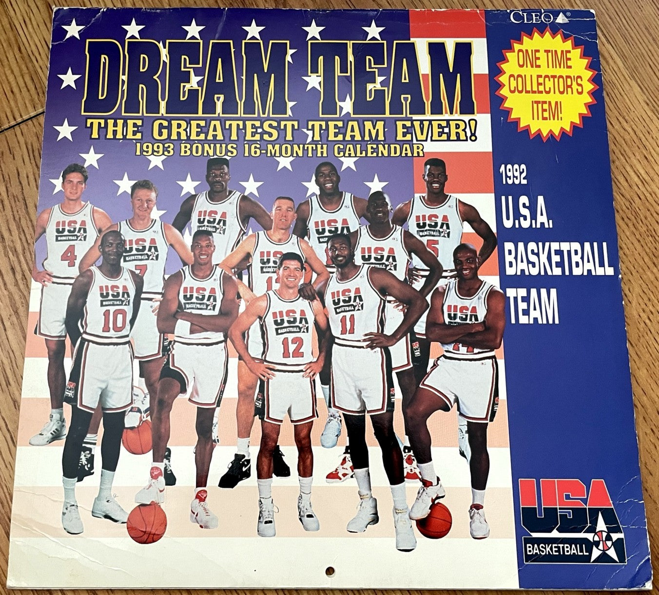 1992 USA Olympic Basketball Dream Team 1993 wall calendar (Michael Jordan)