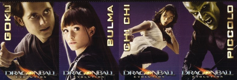 Dragonball Evolution 2009 movie 4 promo card set