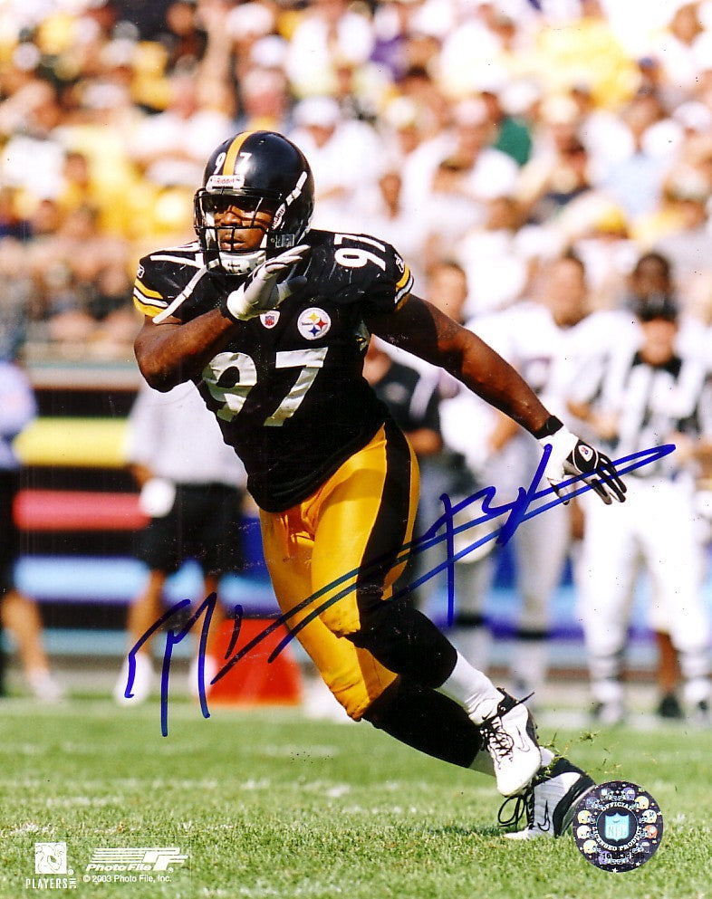 Kendrell Bell autographed Pittsburgh Steelers 8x10 photo