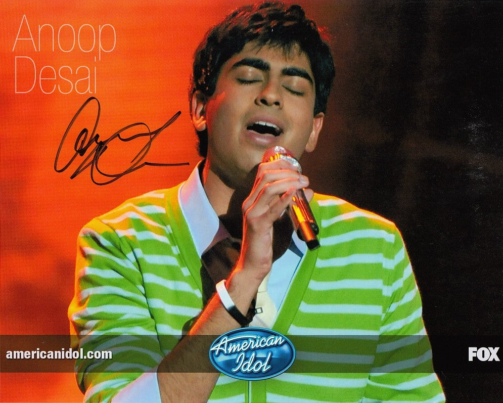 Anoop Desai autographed 2009 American Idol 8x10 photo