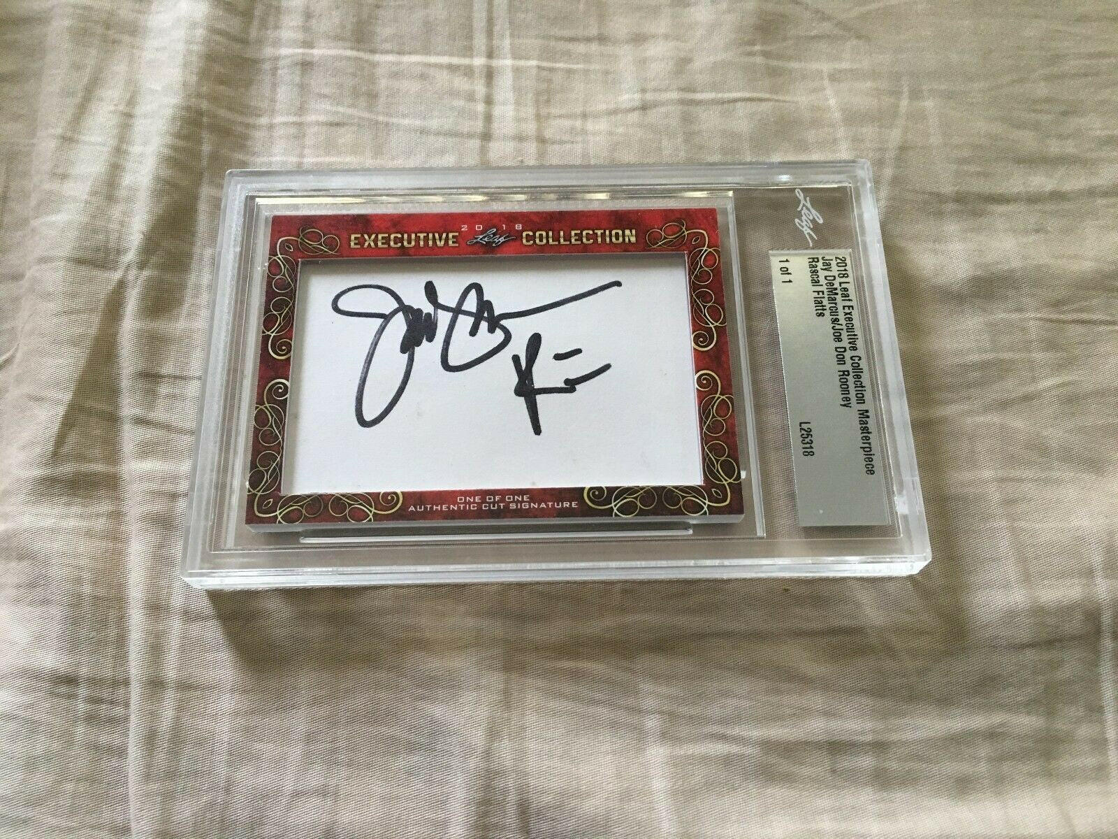 Rascal Flatts 2018 Leaf Cut Signature certified autograph card 1/1 (Jay ...