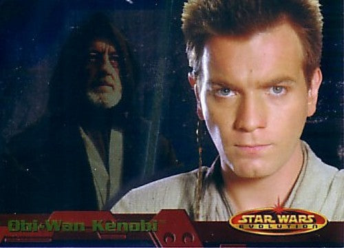 Star Wars Evolution 2001 Topps promo card P2 (Obi-Wan Kenobi)