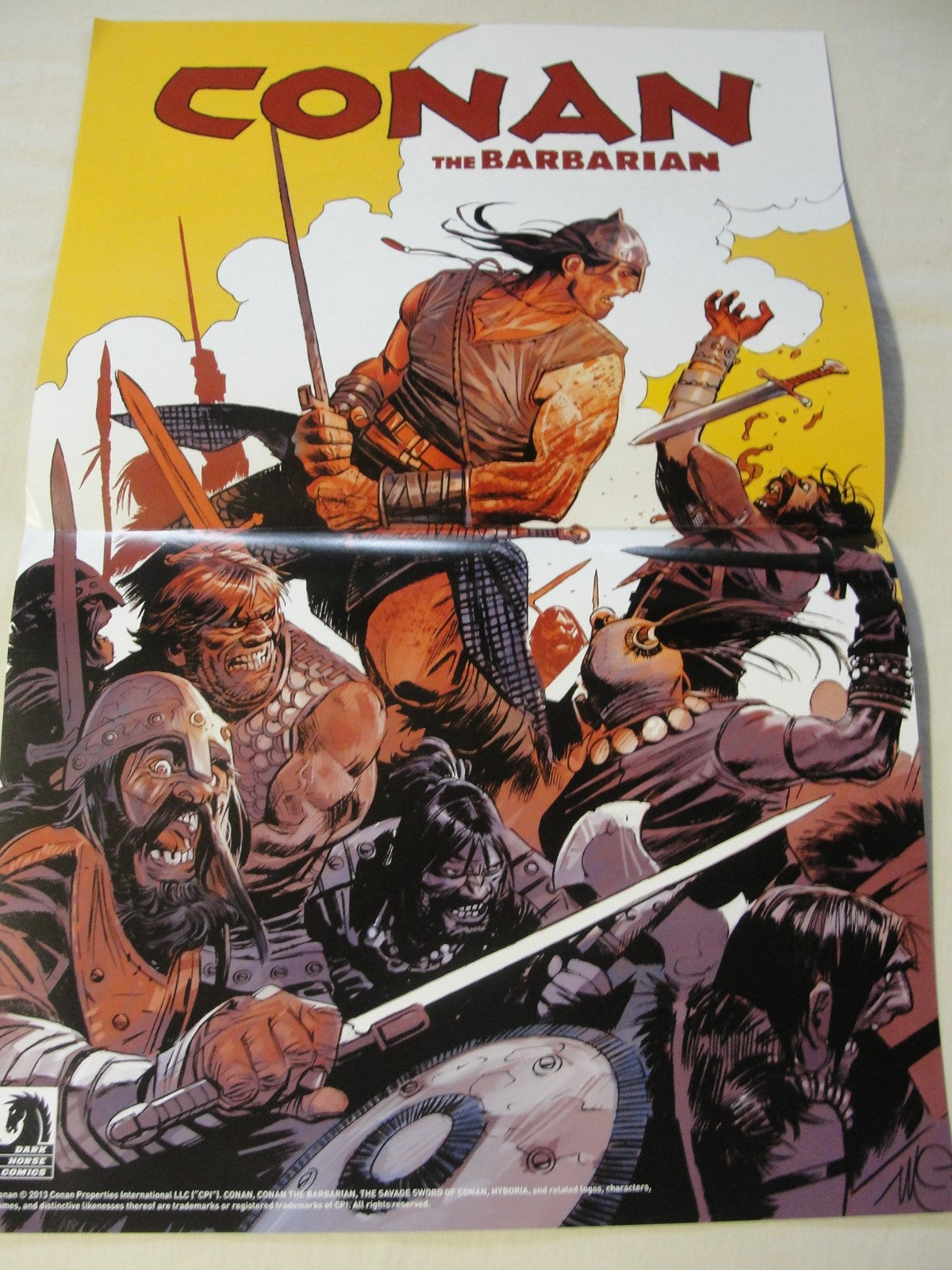 Conan the Barbarian & King Conan comic book double sided Dark Horse Comics poster