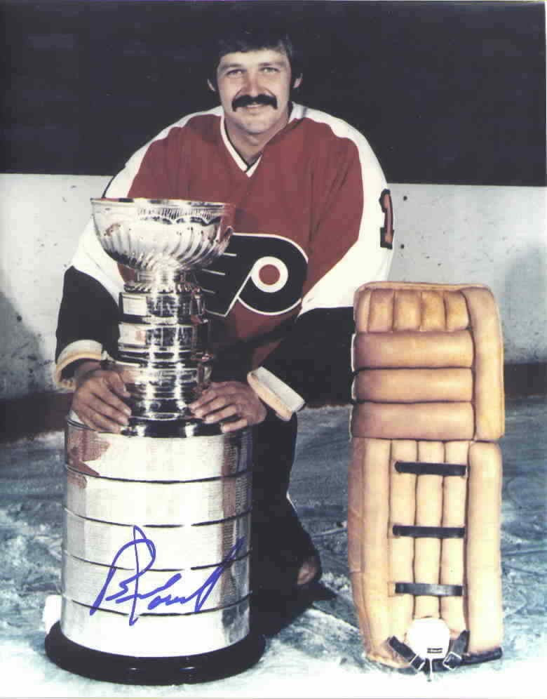 Bernie Parent autographed Philadelphia Flyers 8x10 Stanley Cup photo