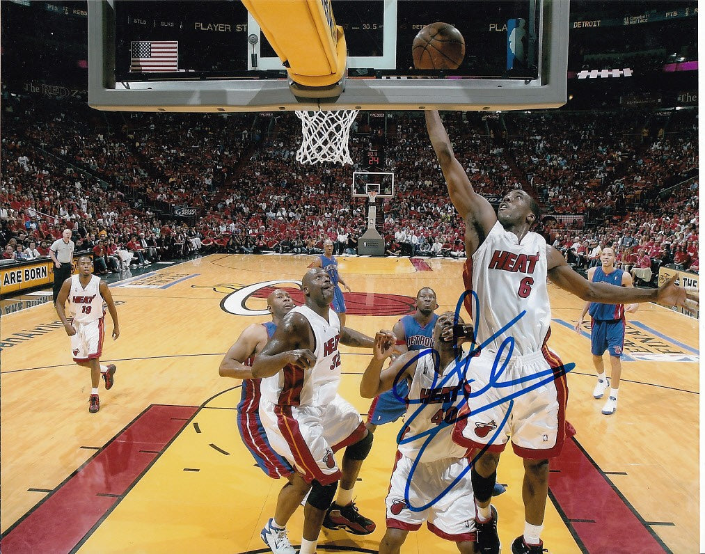 Eddie Jones autographed Miami Heat 8x10 photo