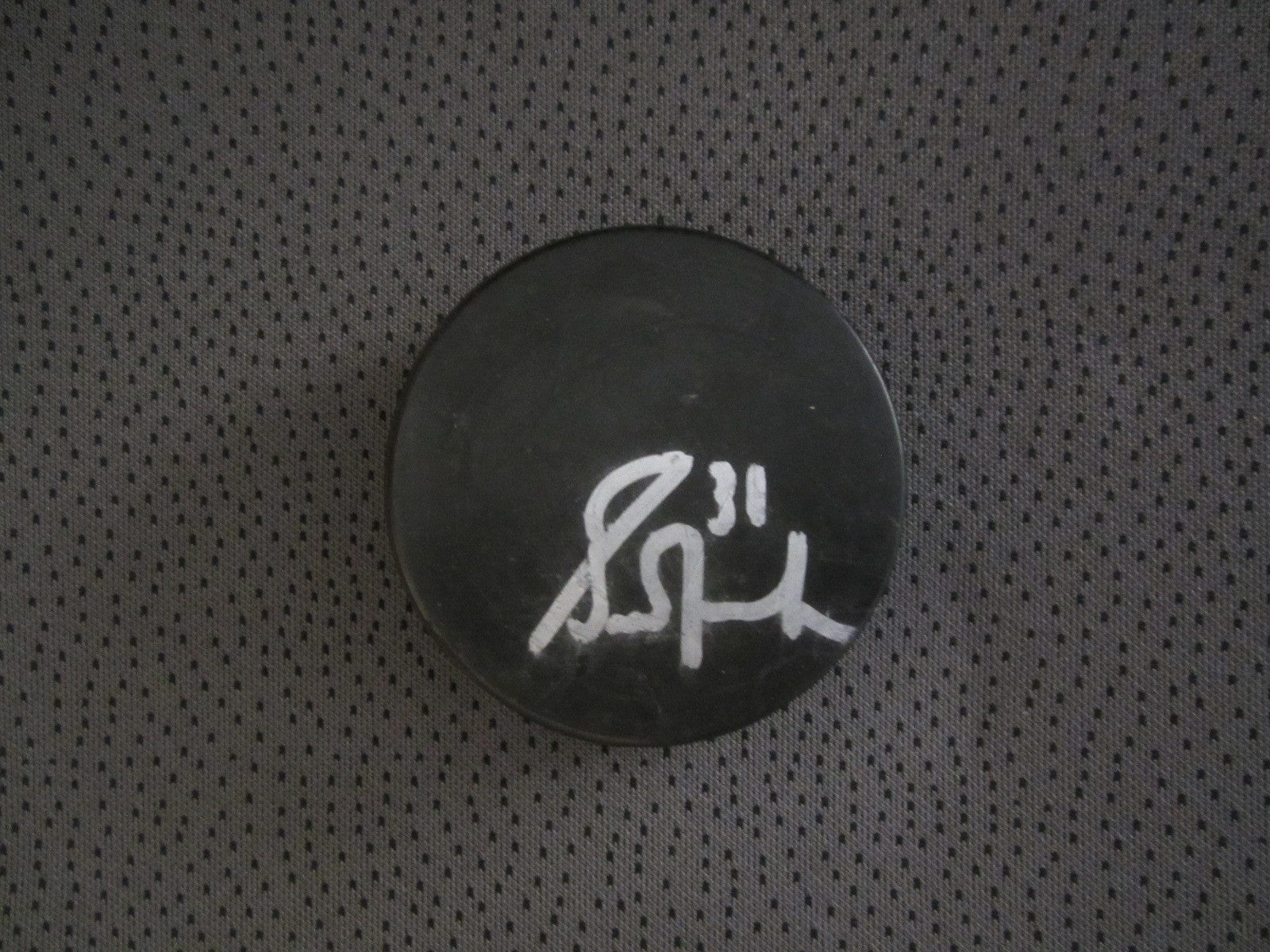 Grant Fuhr autographed hockey puck