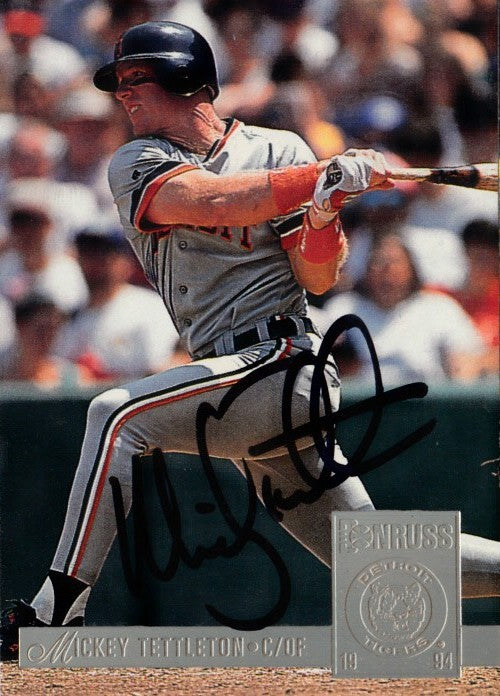 Mickey Tettleton autographed Detroit Tigers 1994 Donruss card