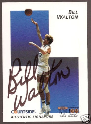 Bill Walton certified autograph UCLA Bruins 1992 Courtside Flashback card