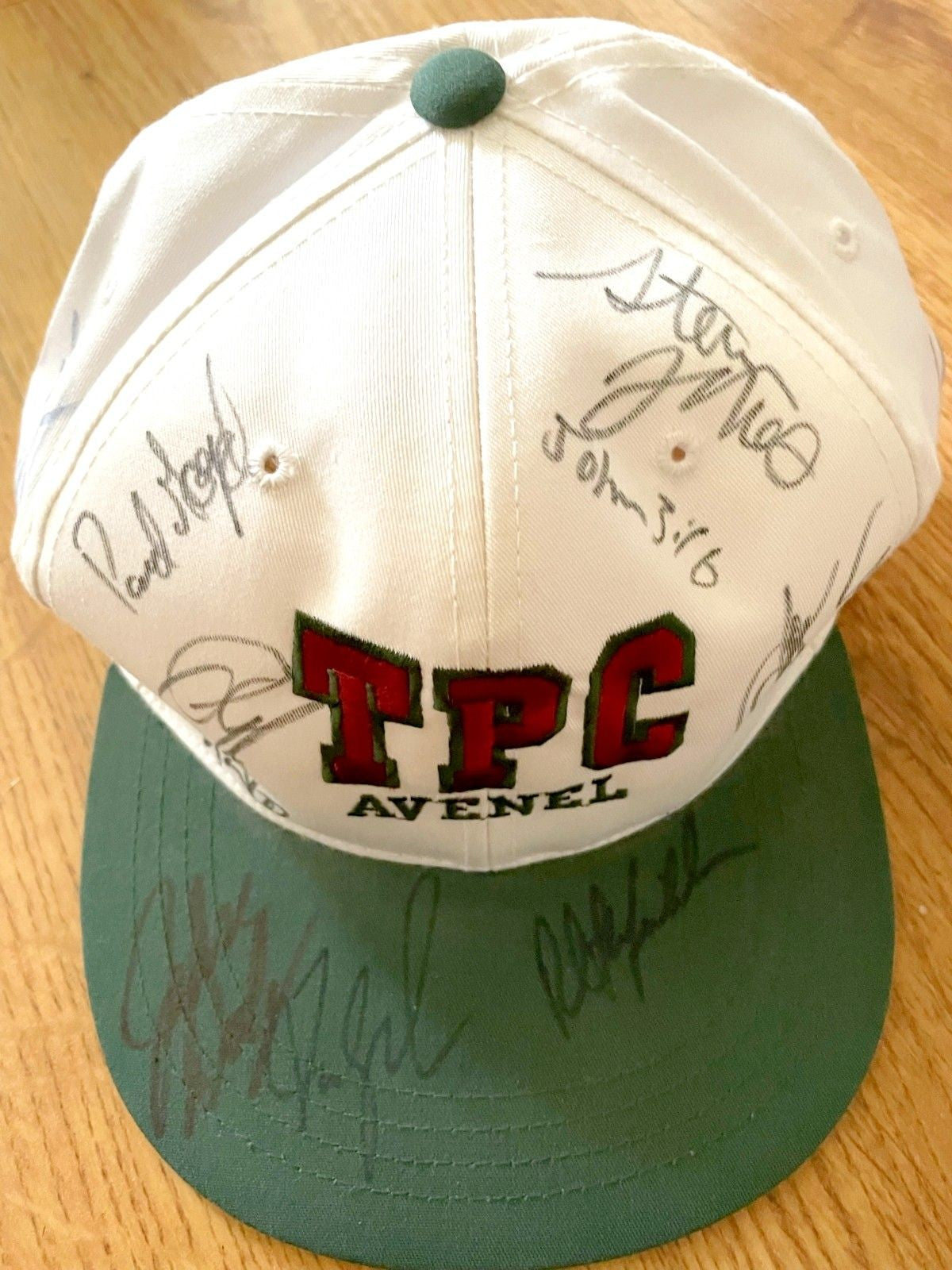 Phil Mickelson Fred Couples Ben Crenshaw John Daly Ernie Els Tom Kite autographed TPC Avenel golf cap or hat JSA