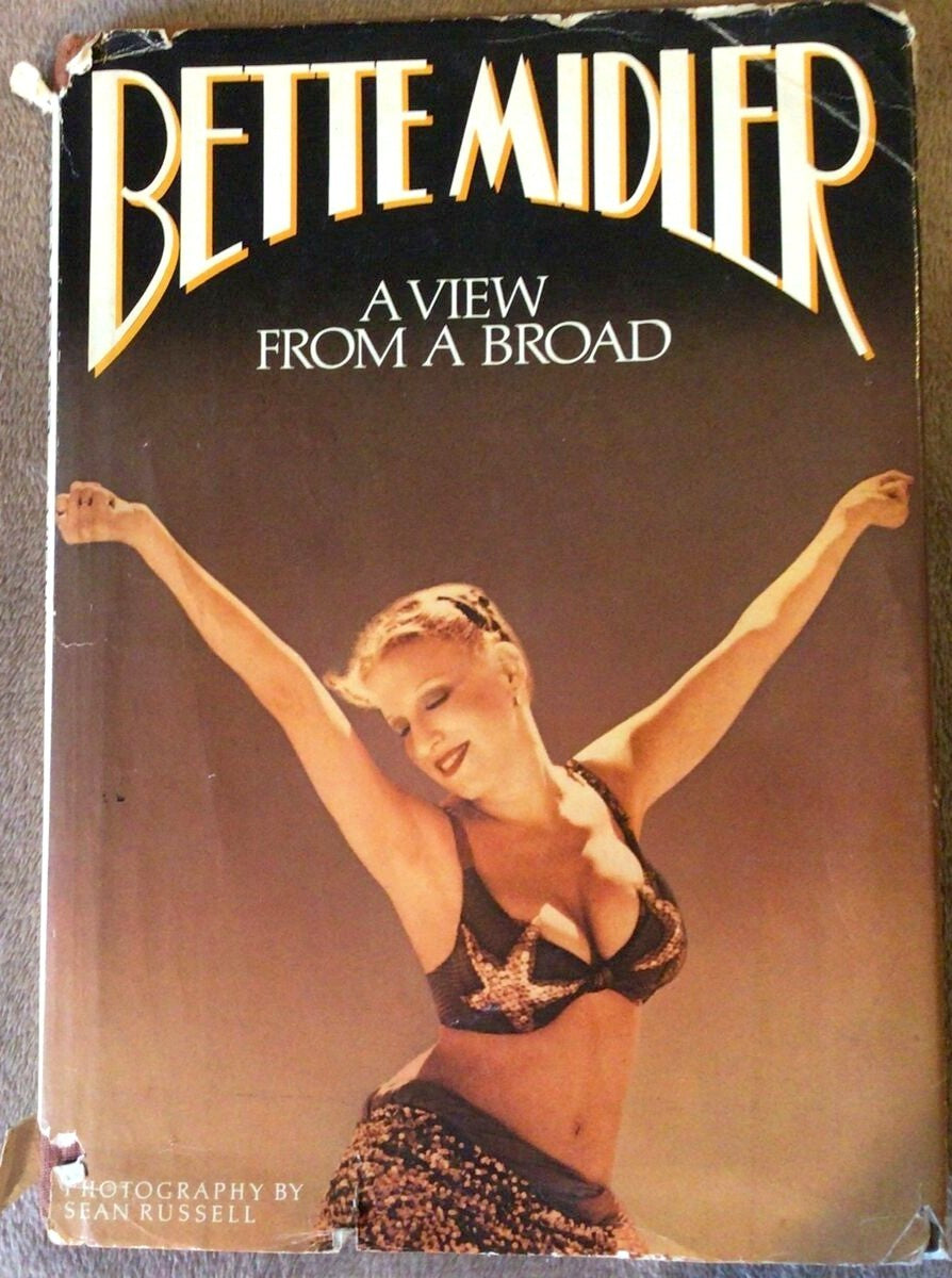 Bette Midler autographed A View From A Broad hardcover book