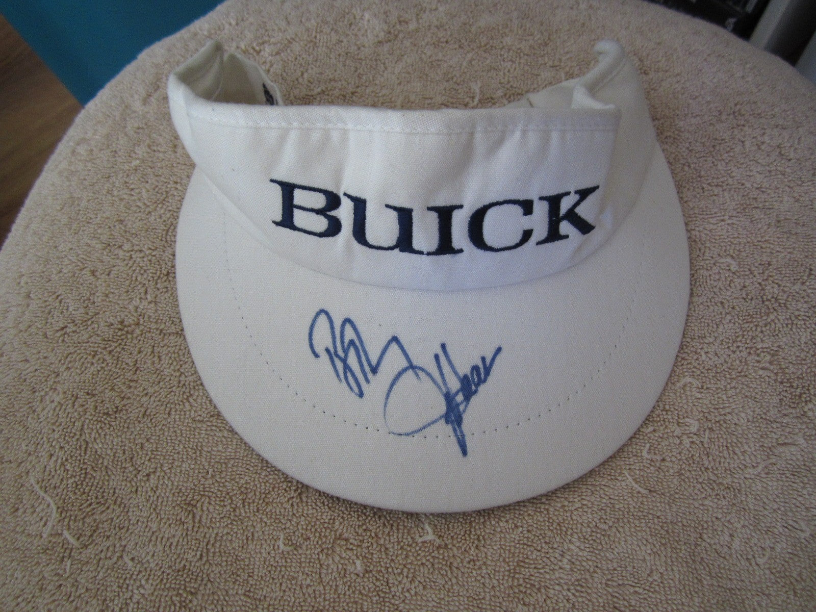 Bob Tway & Jay Haas autographed Buick Invitational golf visor