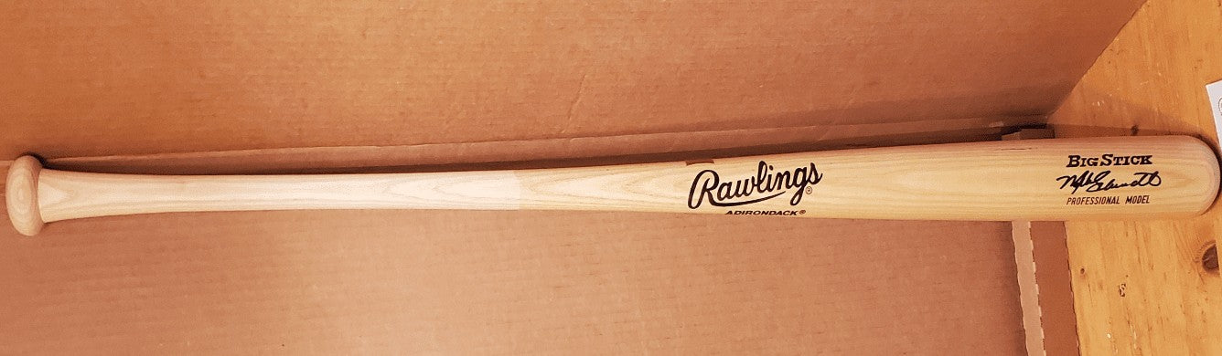 Mike Schmidt autographed Rawlings Adirondack game model bat (JSA)