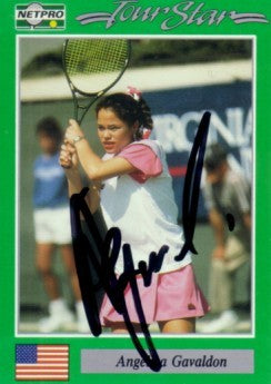 Angelica Gavaldon autographed 1991 Netpro tennis card