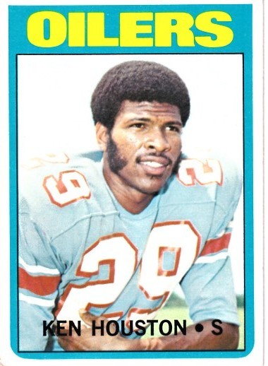 Ken Houston Houston Oilers 1972 Topps card #78