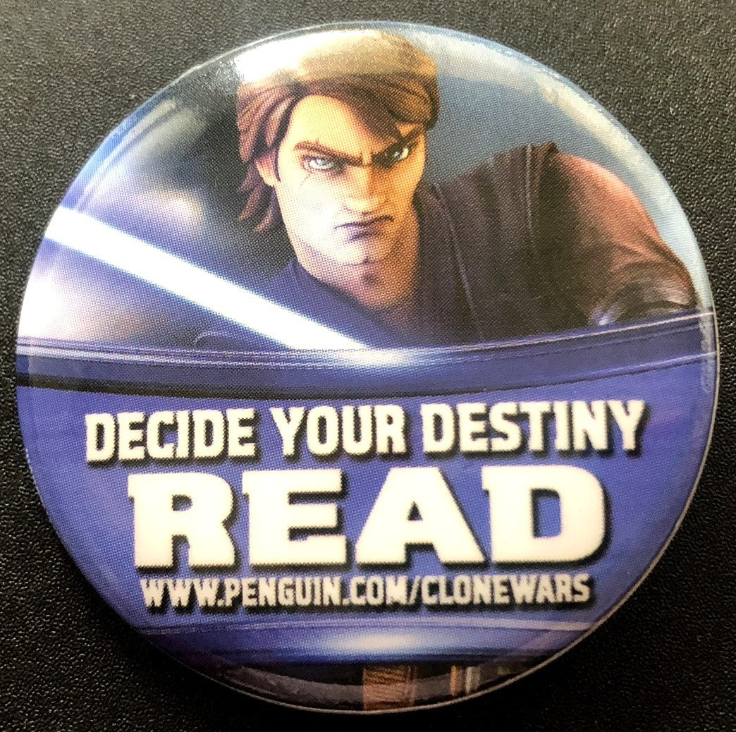 Star Wars The Clone Wars 2011 Comic-Con promo button or pin (Anakin Skywalker)